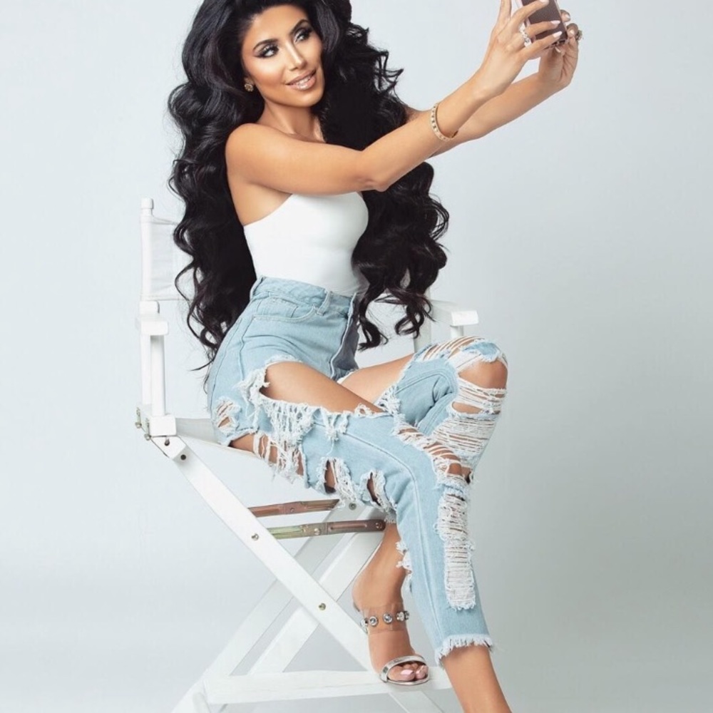 Pretty Little Thing ripped jeans